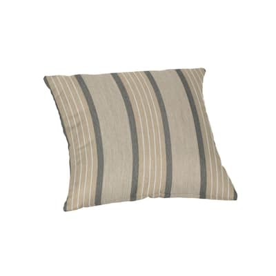 Sunbrella 16-inch square striped outdoor throw pillow