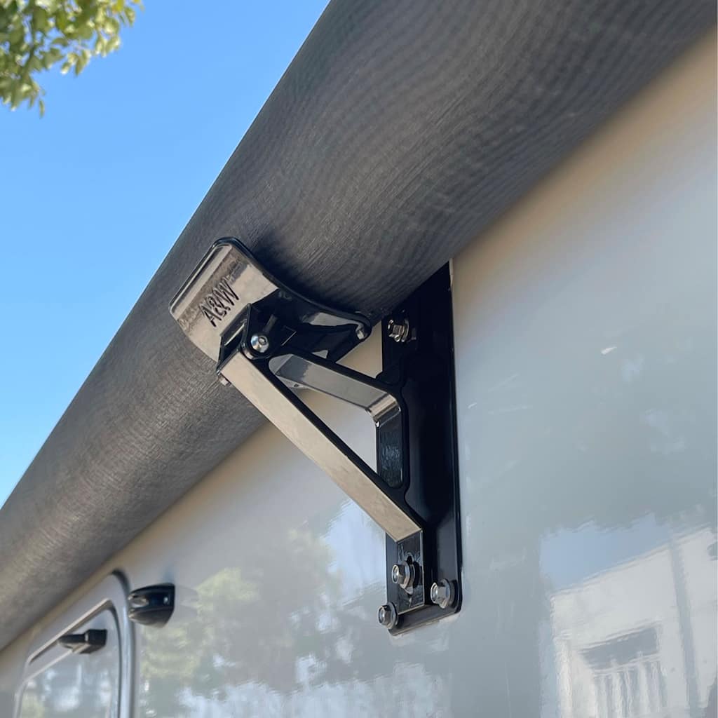 ALEKO RV Awning Center Cradle Support - Motorized and Non-Motorized - Black