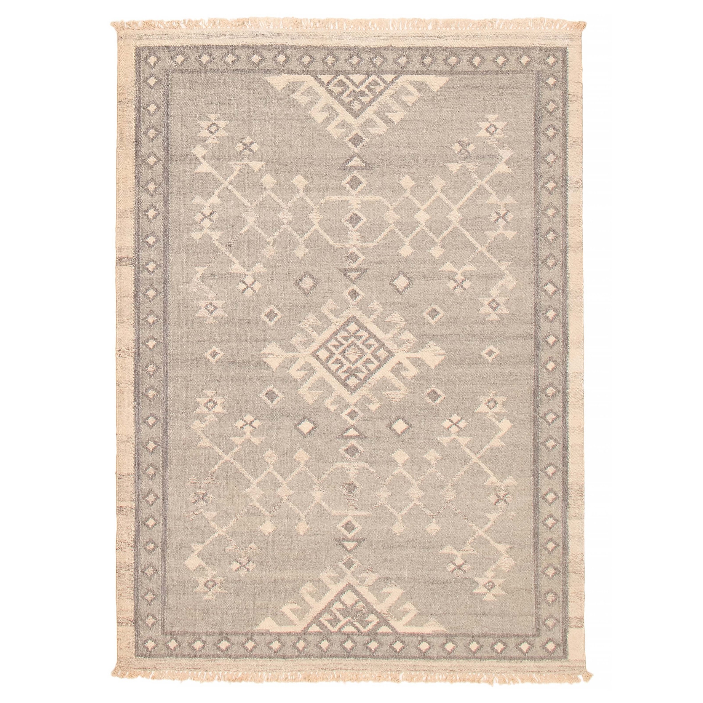 Ankara FW Grey Kilim 5'3" x 7'6" - 5'3 x 7'6