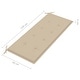 preview thumbnail 11 of 9, vidaXL 2-Seater Patio Bench with Cushion 47.2" Solid Eucalyptus Wood - 47.2" x 23.6" x 35"