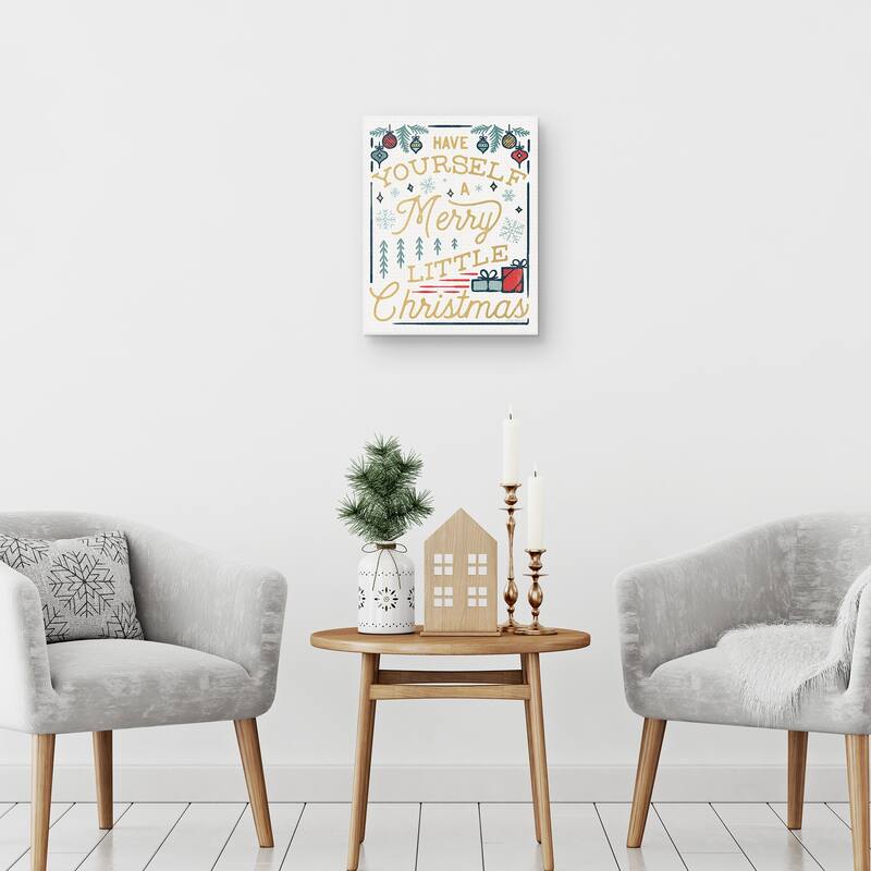 Christmas Adventures IV by Laura Marshall Canvas Art Print Canvas Art Print