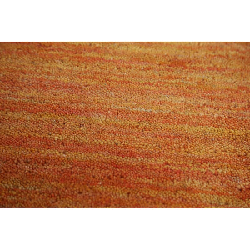 Hand Knotted Oriental 100% Wool Carpet Tribal Tribal Oranges & Rust Gabbeh Area Rug - 7' 8'' X 4' 11''