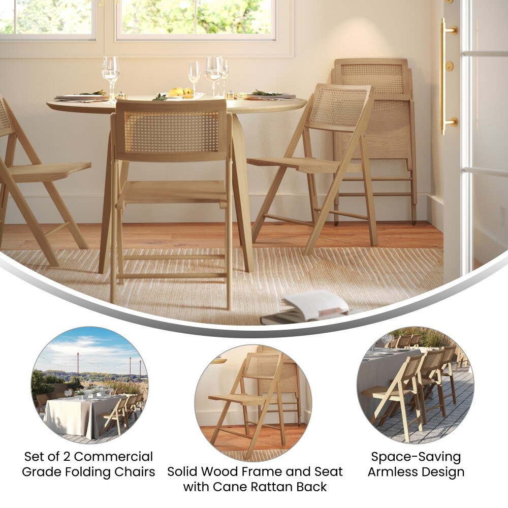 Cane back sale folding chairs