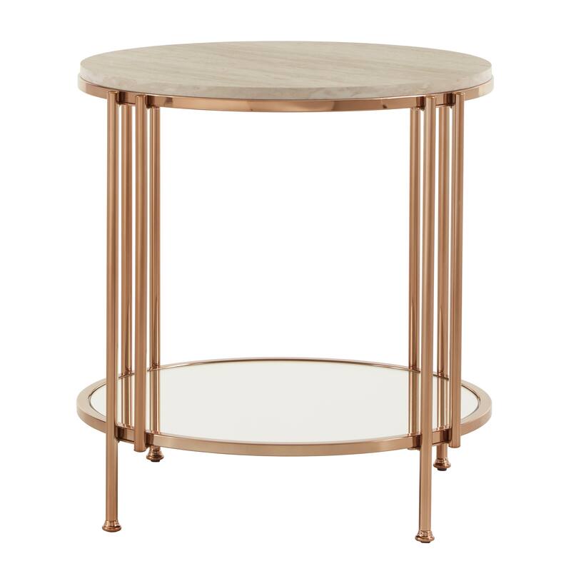 Celsus Champagne Gold Nesting Table Set by iNSPIRE Q Bold