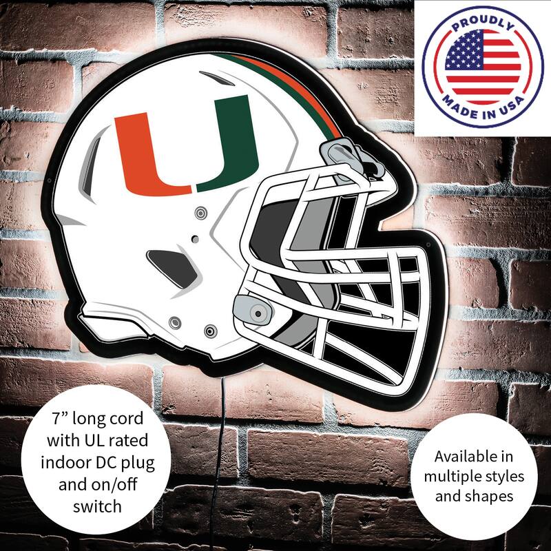 University of Miami Plug-in LED Lighted Sign