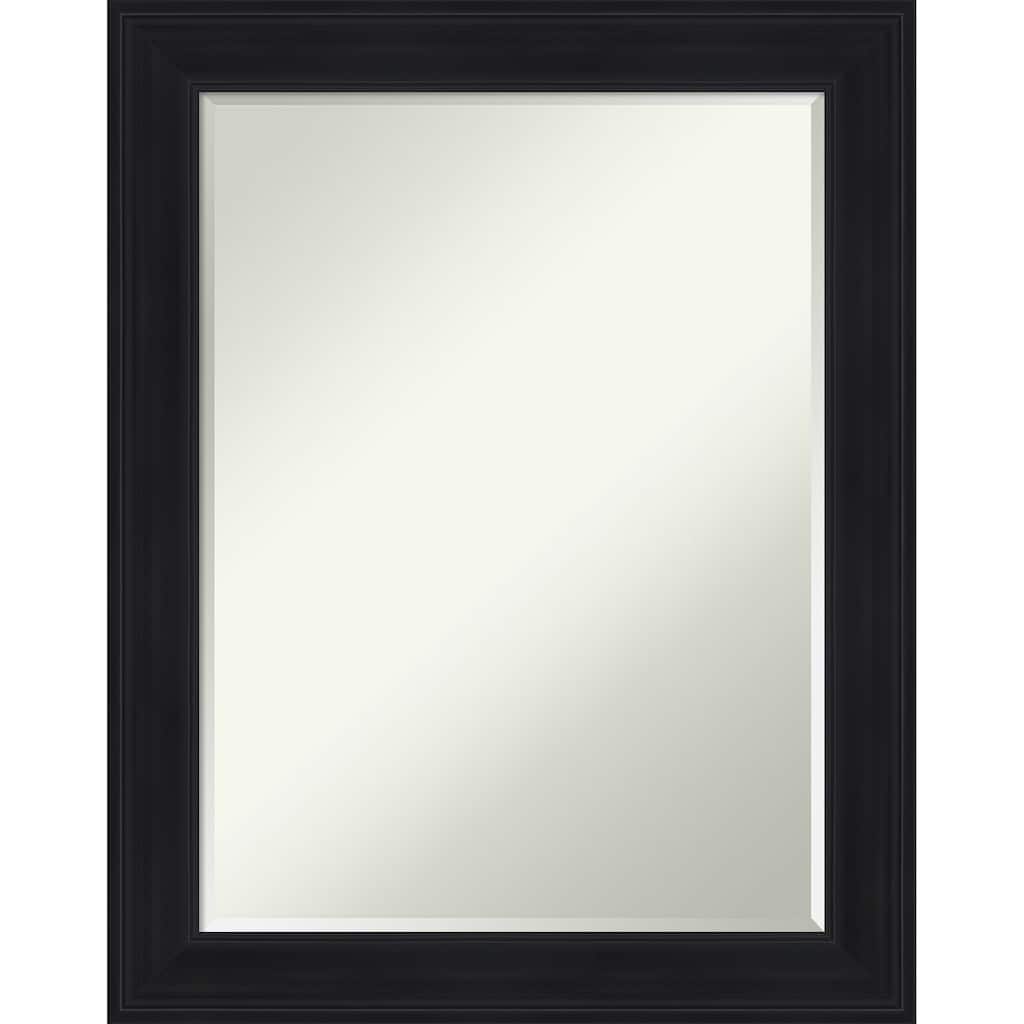 Abbey Half-Inch-Bevel Framed Wall Mirror - Abbey Black - 23 x 29 in