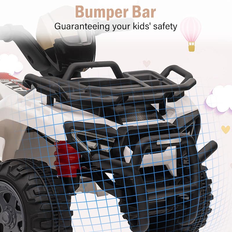6V Ride On Car 4 Wheeler with Music for Toddlers 1-3 Years