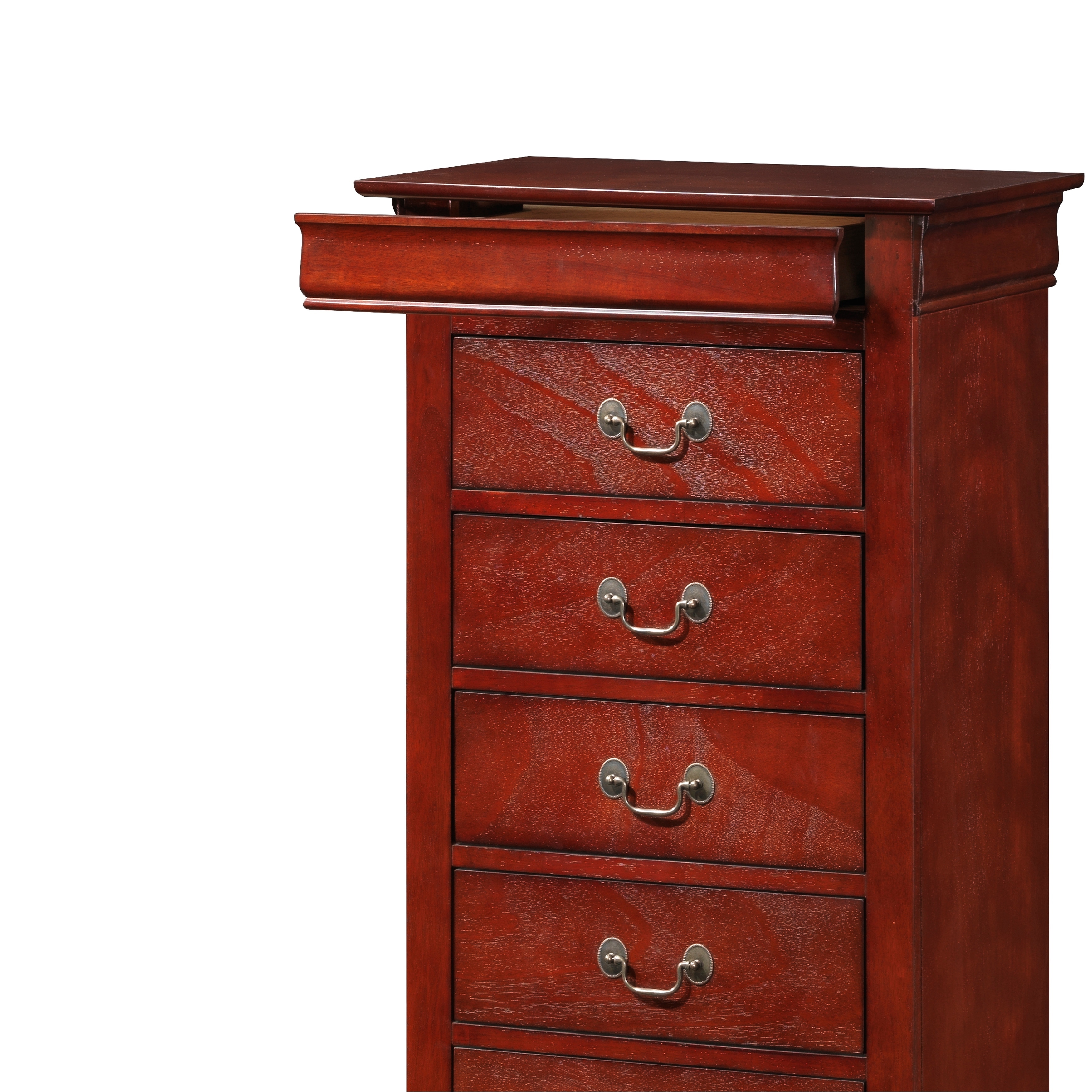  Glory Furniture Louis Phillipe 7 Drawer Lingerie Chest in Cherry  : Home & Kitchen