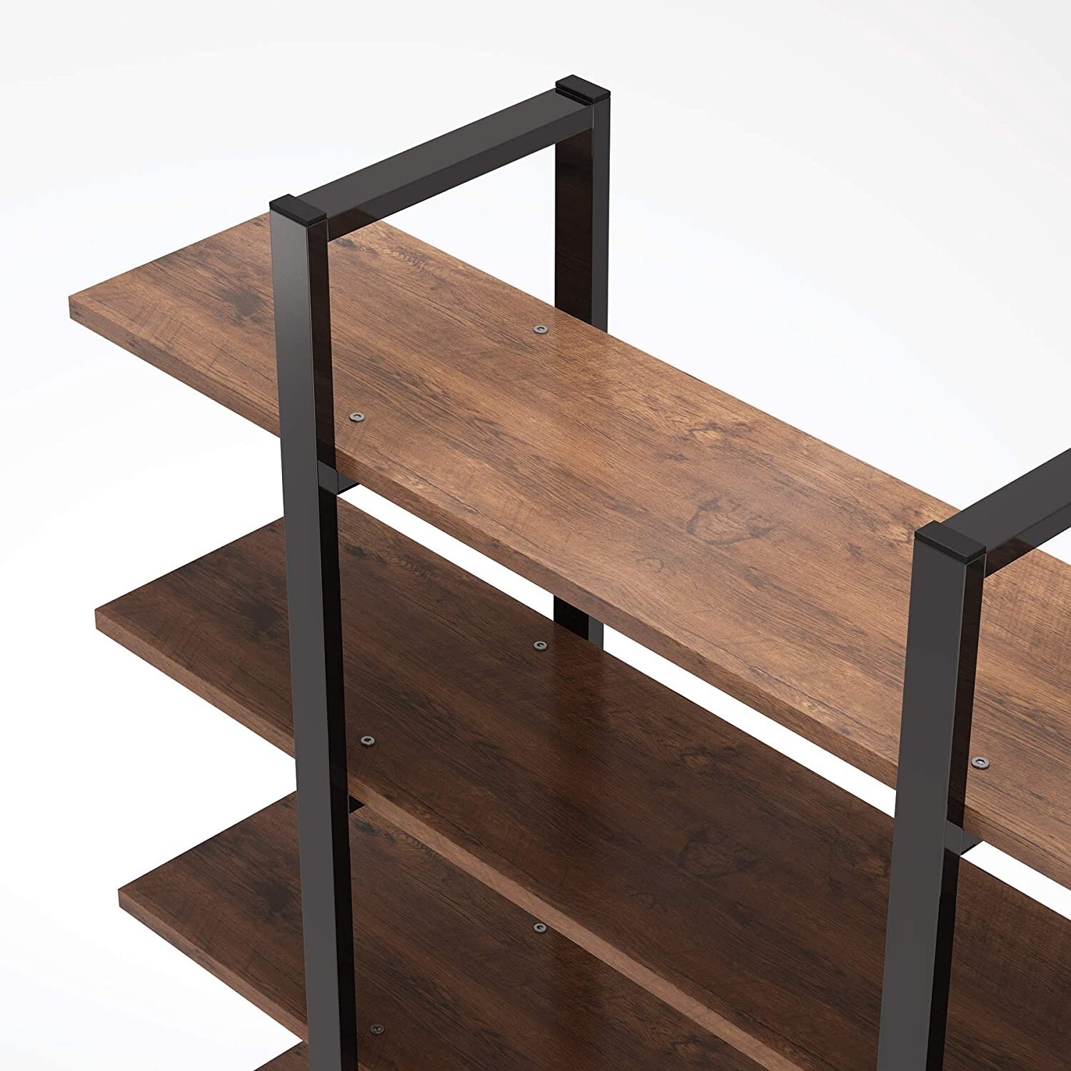 5-Tier Bookshelf, Vintage Industrial Style Bookcase - On Sale