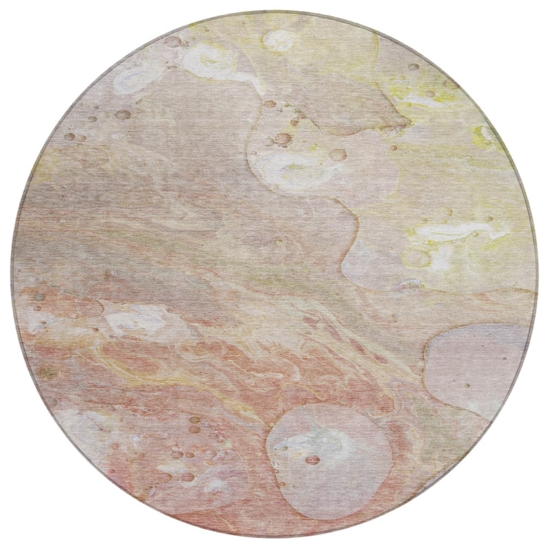 HomeRoots Abstract Transitional Rectangle Outdoor Rug