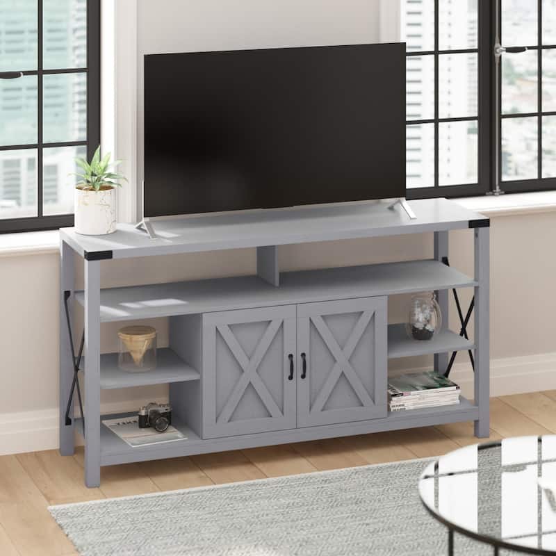 TV Stand for up to 60" TV's with Adjustable Shelf and Storage