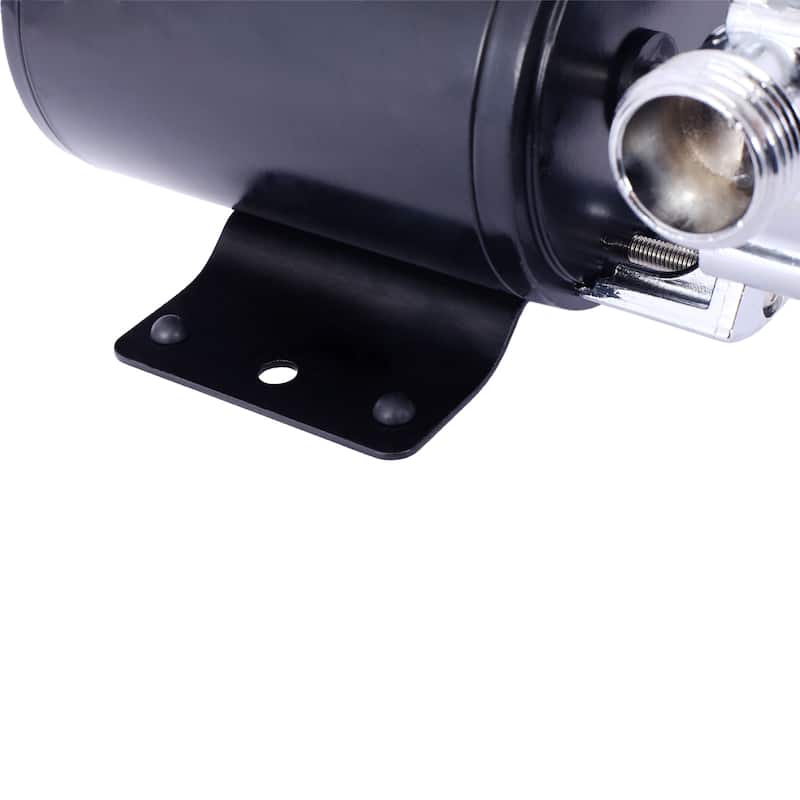 DC 12-Volt 330GPH Battery Powered Mini Portable Electric Utility Sump Transfer Water Pump with Water Hose Kit Black