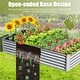 preview thumbnail 4 of 14, 8x4x1.5 ft Galvanized Raised Garden Bed, Outdoor Planter Garden Boxes Large Metal Planter Box