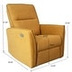 preview thumbnail 7 of 6, GDFStudio - Asheville Modern 40.2" Tall Manual Push-Button Upholstery Suede Recliner Chair for Living Room, Office & Apartment