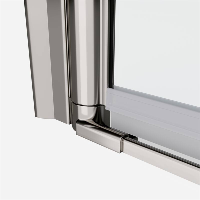 1 3/8" Adjustment Universal Pivot Shower Door with 1/4" Tempered Glass
