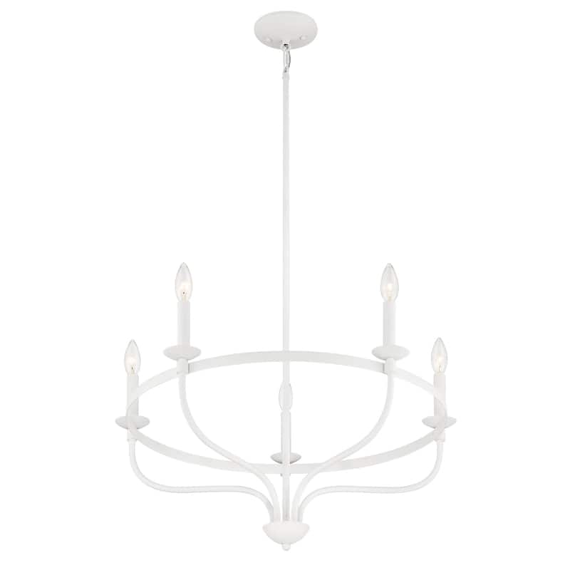 Meridian M10087 5 Light 27" Wide Taper Candle Style Chandelier