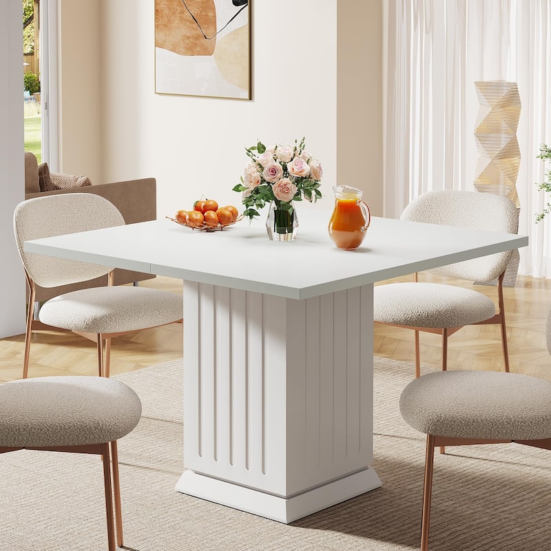 Modern Wood Square Dining Table for Kitchen Dining Room
