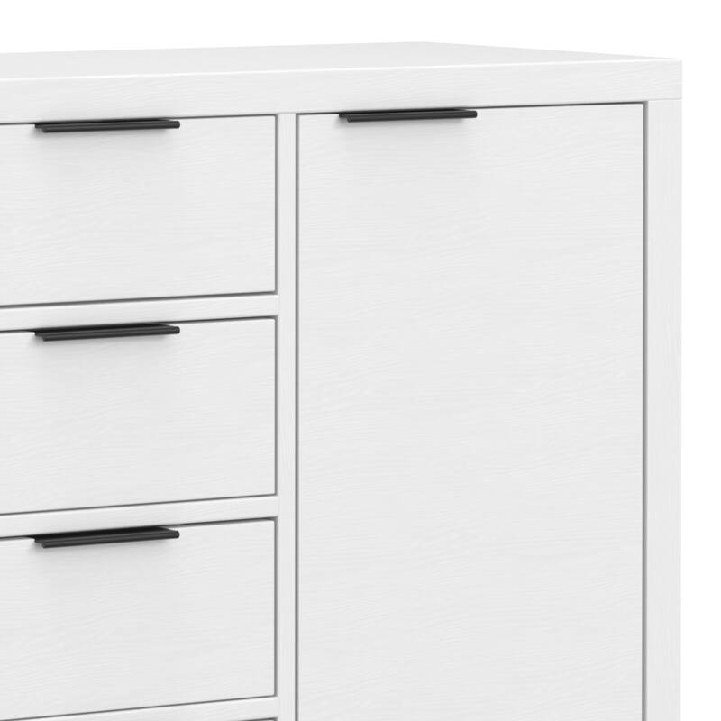 WYNDENHALL Fabian SOLID WOOD 54 inch Wide Contemporary Sideboard Buffet - 18" D x 54" W x 36" H