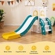 preview thumbnail 5 of 6, 6-in-1 Indoor Toddler Slide Playset w/Basketball Hoop Telescope & More