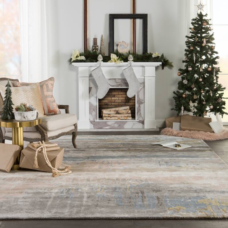 Benna Handmade Abstract Area Rug