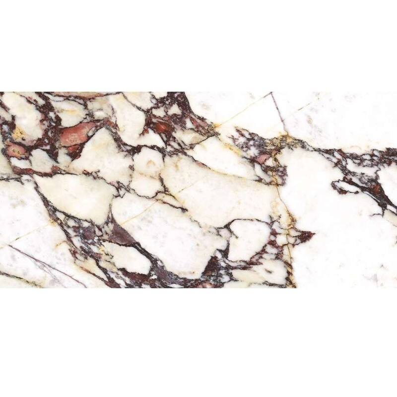 Cala Rosso 12x24 Viola Glossy Porcelain Tile - Floor, Wall - Large Format