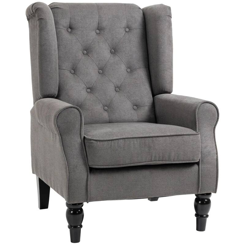 Wingback Accent Chair for Living Room, Button-Tufted Lounge Chair