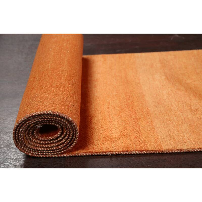 Modern Oriental Gabbeh Kashkoli Wool Runner Rug Hand-knotted - 2'5" x 20'2"