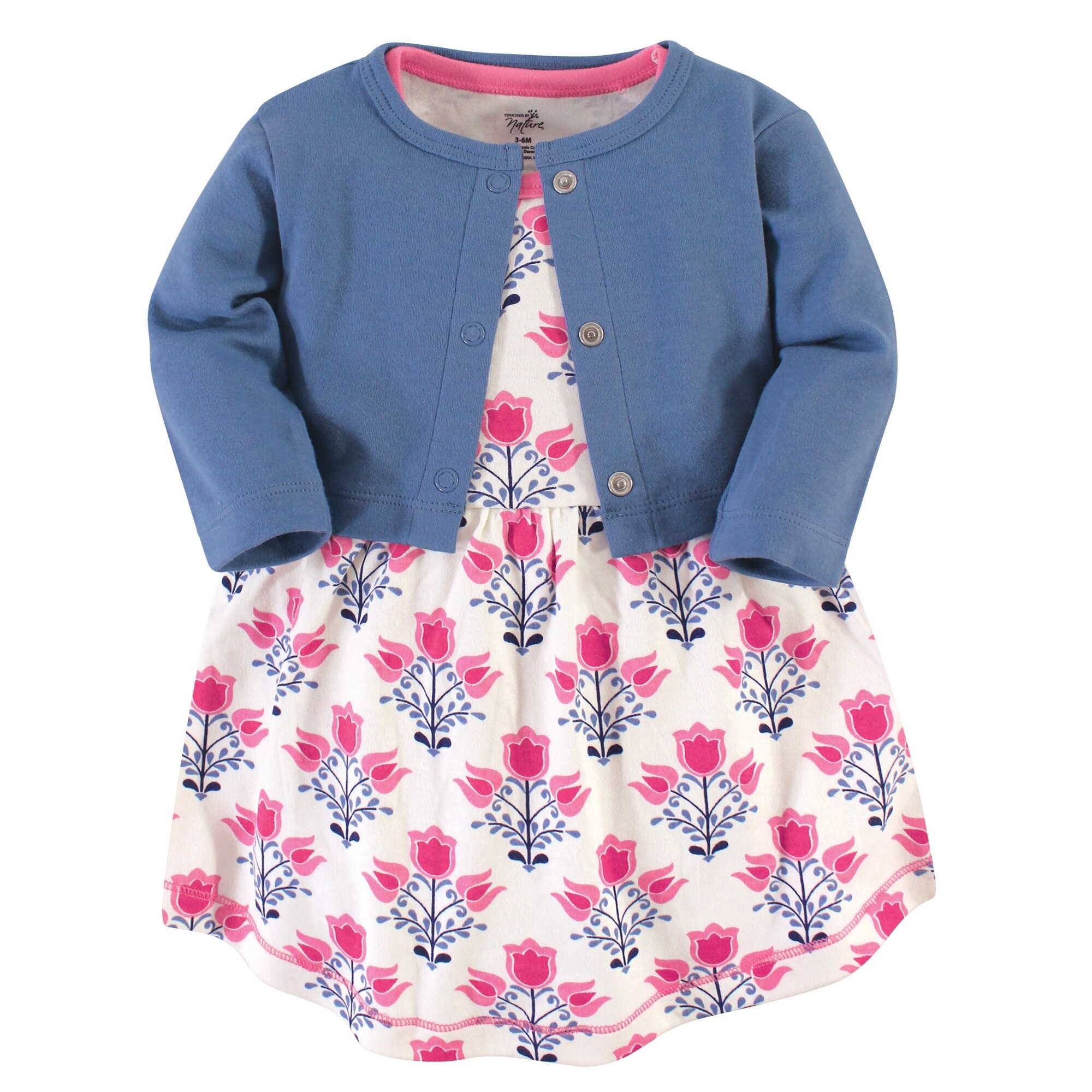 blue dress size 8 Hopper Cardigan in Pink and Red | OMNES | Knitwear | Sustainable &  Affordable Clothing main image 0