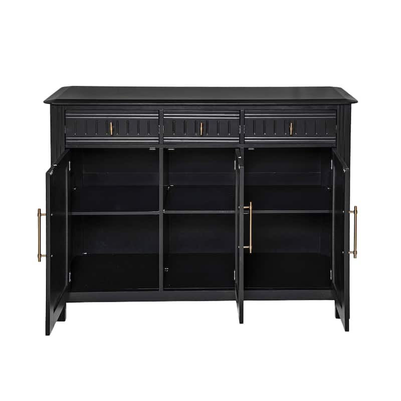 Christopher Knight Home - Alaric Acacia Wood Storage Cabinet with 3 Doors and 3 Drawers