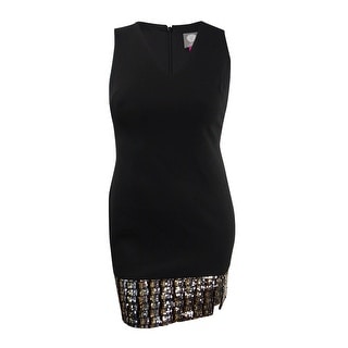 vince camuto black sequin dress