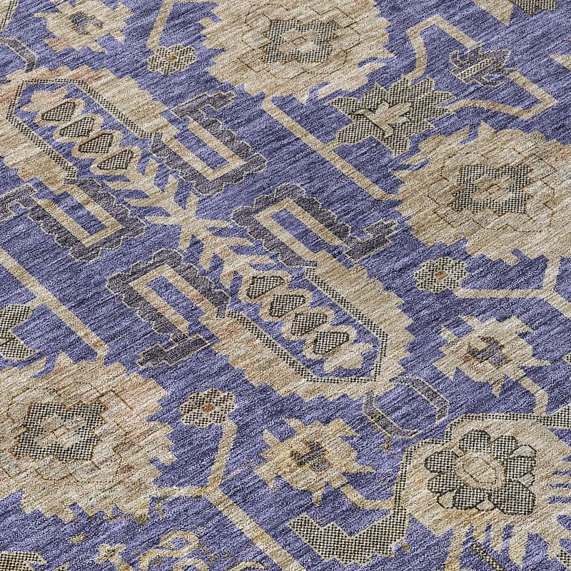 Machine Washable Indoor/ Outdoor Chantille Traditional Boho Rug