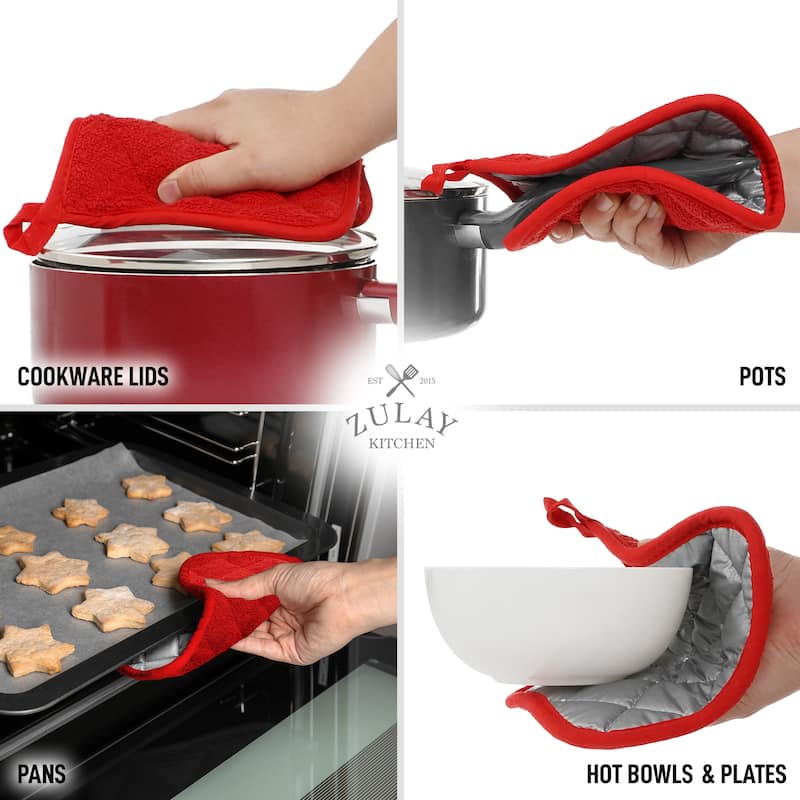 Zulay Kitchen 1-Pack Heat Resistant Cotton Pot Holders