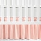 preview thumbnail 4 of 13, Lush Decor Ruffle Crib Skirt Single - 52" x 28" PINK