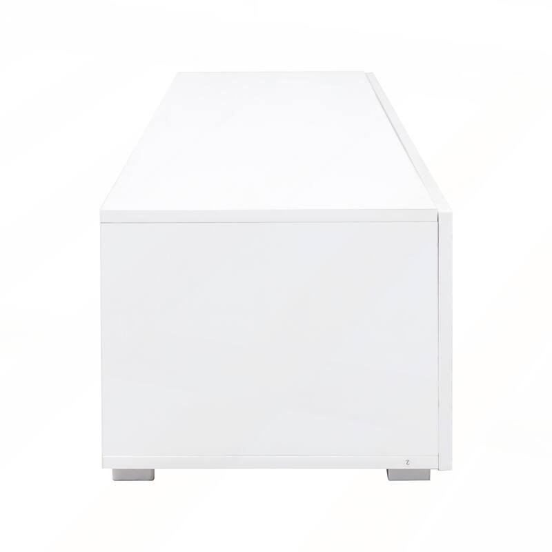 Modern Entertainment Center with Storage Media Console