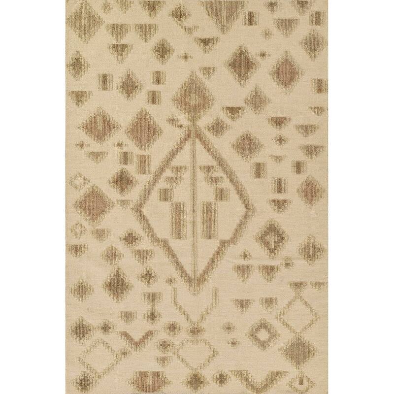 Momeni Bristol Hand Woven Wool and Cotton Area Rug - 3'6" X 5'6" - Natural