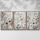 preview thumbnail 2 of 18, Misty Meadow Field - Multi Piece Framed Canvas 16 x 24 - Walnut