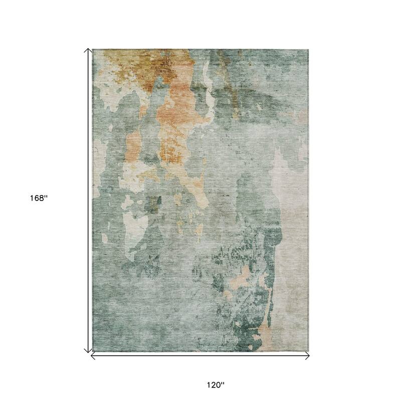 HomeRoots Abstract Transitional Rectangle Outdoor Rug