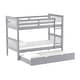 preview thumbnail 6 of 17, Walker Edison Solid Wood Mission Twin Size Bunk Bed with Trundle