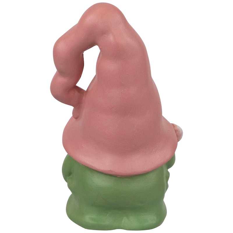 Spring Flowers Gnome Figurine - 7" - Pink and Green