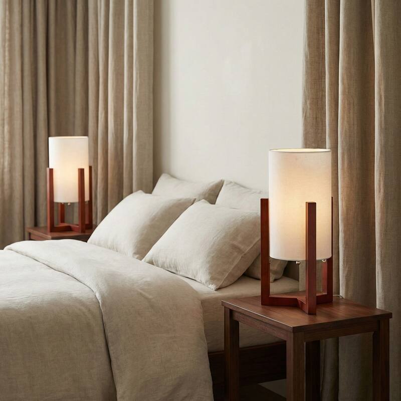 Decorative Cylinder Tripod Table Lamp - 15.0"