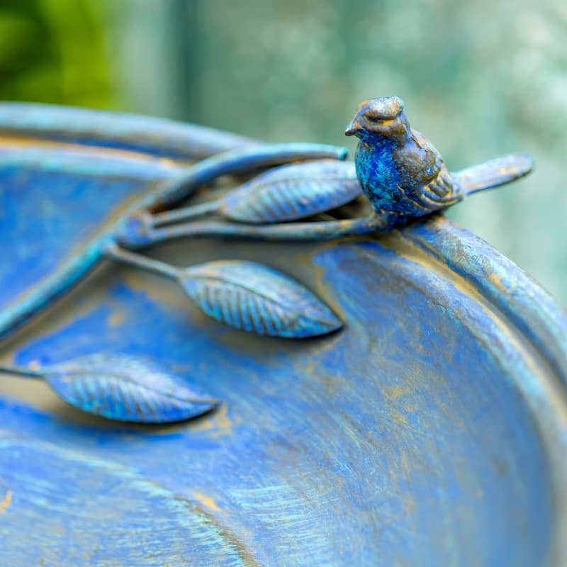 Two Birds Iron Birdbath