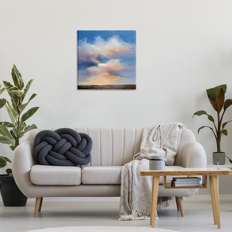 Stupell Luminous Sunset Clouds Canvas Wall Art Design By Karen Hale