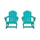 Laguna Adirondack Rocking Patio Chair (Set of 2) - Turquoise