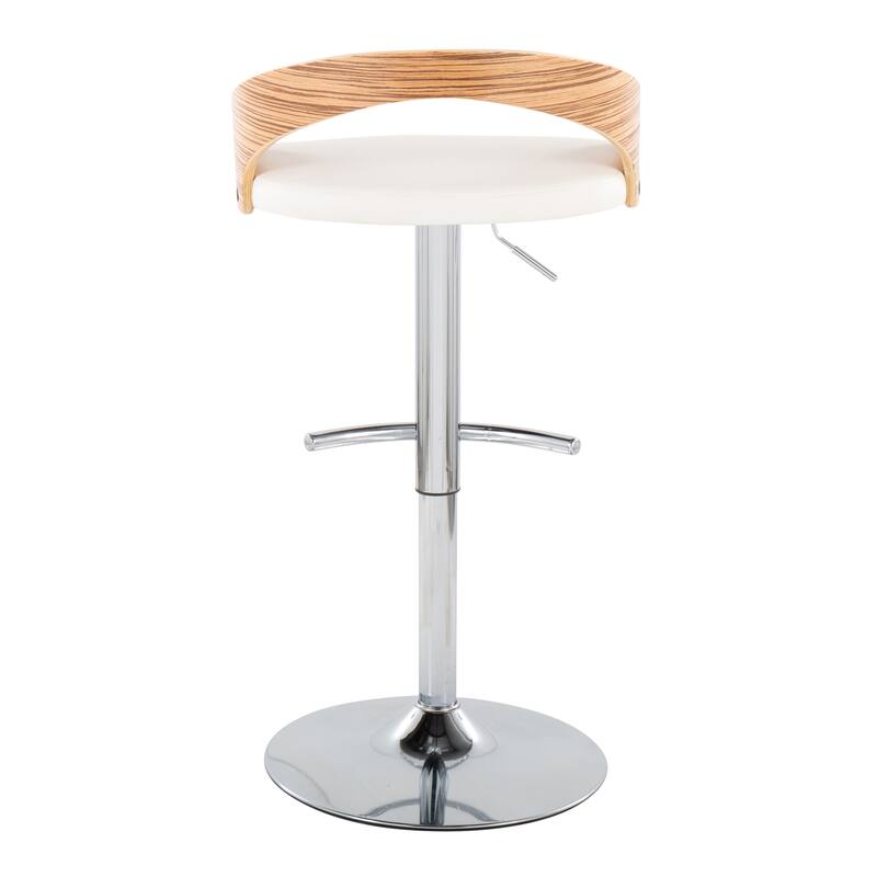 Carson Carrington Stavanger Adjustable Bar Stool with Rounded T Footrest (Set of 2)