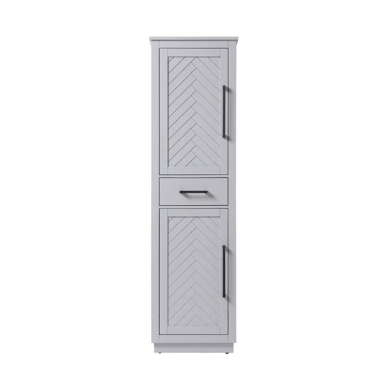 Raphael Bath Storage Cabinet (16-28 In.) - Grey - 20"