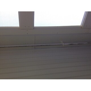 Shop Pinnacle White Metal Outdoor Curtain Rod On Sale