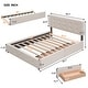 preview thumbnail 3 of 22, Queen Size Bed with 2 Storage Drawers and a Twin XL Trundle, Upholstered Platform Queen Bed Frame with Tufted Headboard