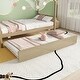 preview thumbnail 19 of 17, Twin Size House-Shaped Bed with Trundle