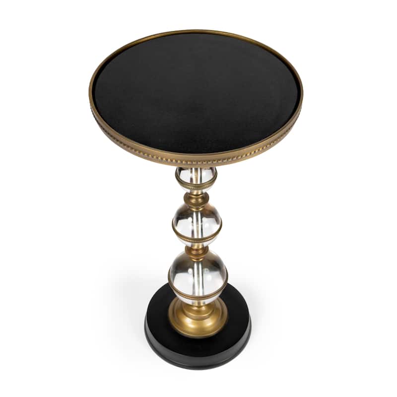 Butler Forella Granite & Acrylic Pedestal End Table