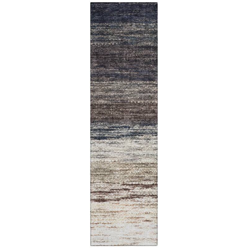 Machine Washable Indoor/ Outdoor Chantille Solid Ombre Rug